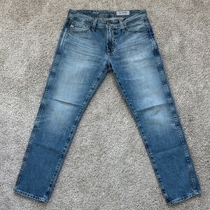 AG Adriano Goldschmied “Dylan Crop” AG-ED DENIM Faded Blue Skinny Jeans